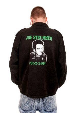 BBH905 Black OverDye Ex Army Shirt Joe Strummer RIP