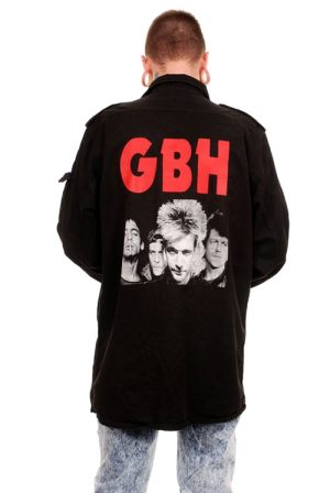BBH906 GBH Black Over Dyed Ex Army Flak Jacket