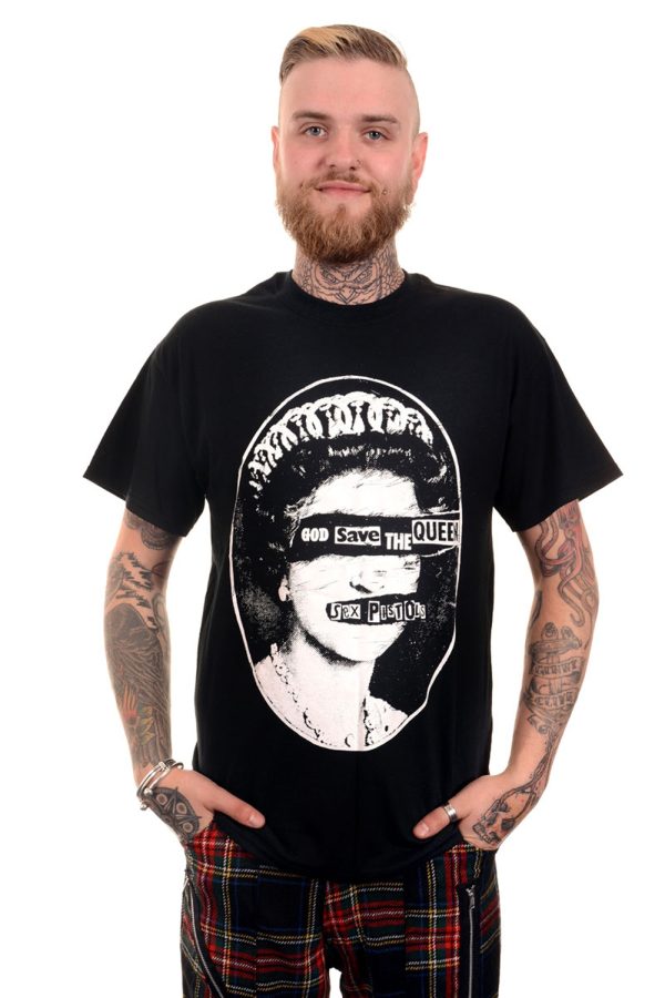 God Save the Queen Sex Pistols Punk Mens Tee-9454