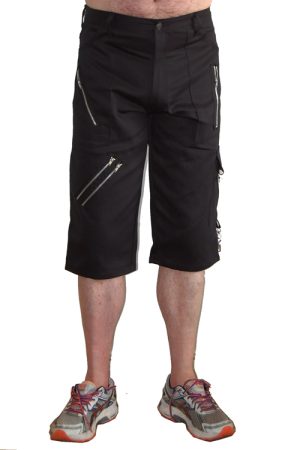 CCF747 Black Cotton Bondage Shorts