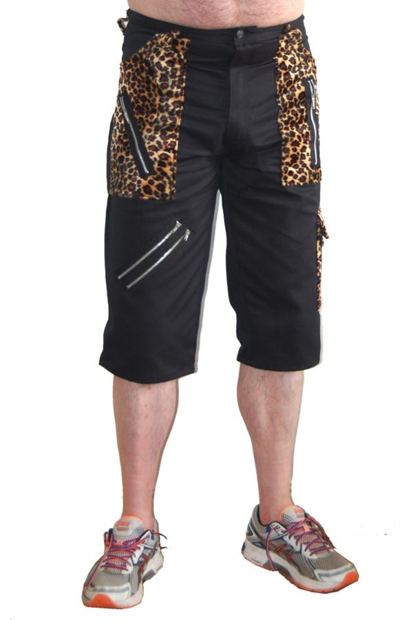 Tiger of London Leopard Trim Bondage Shorts-9998